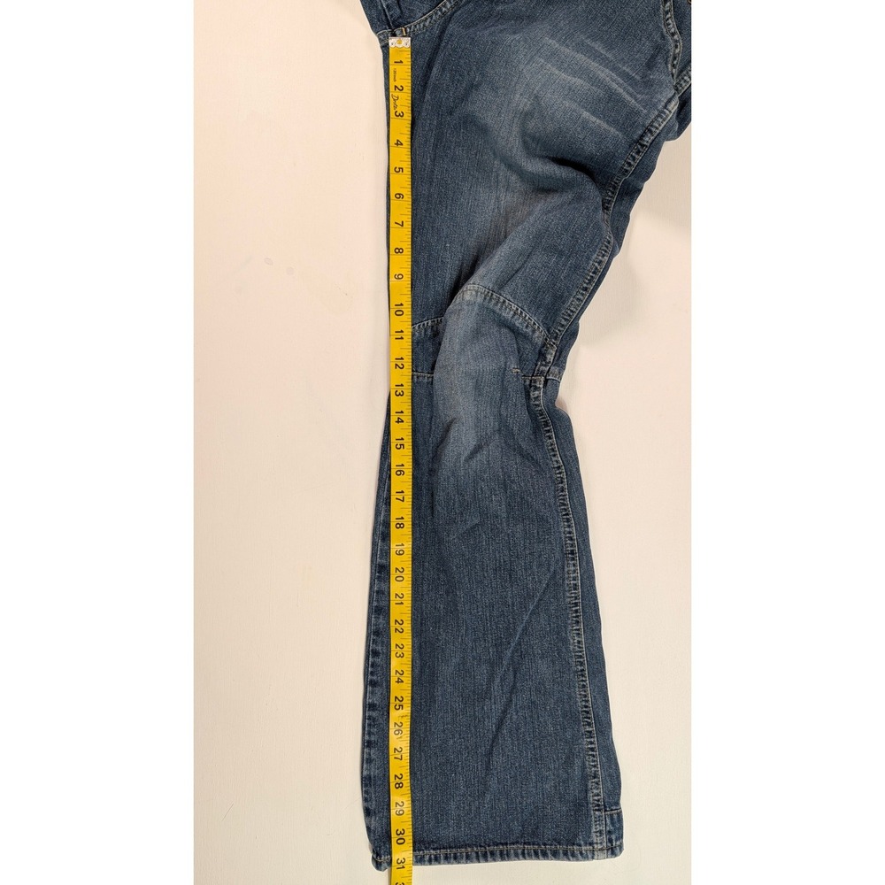 G-Star Raw Denim Shortcut Comwood Jeans Blue Flared Leg Mens 30x32 Y2K - Picture 8 of 13